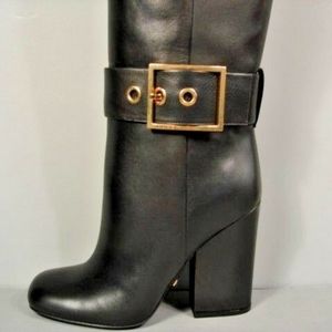 Gucci Boots-Kesha Black leather knee high